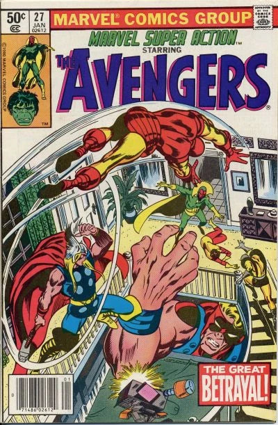 MARVEL COMICS MARVEL SUPER ACTION ISSUE #27 (AVENGERS) (NEWSSTAND EDITION) (JAN 1981) (📌 CONDITION 7.5/8.0)