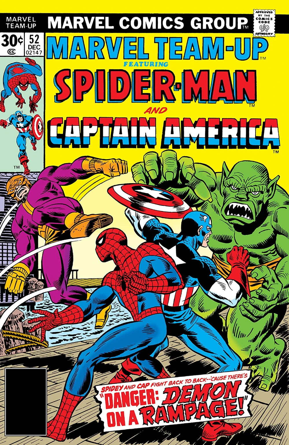 MARVEL COMICS MARVEL TEAM-UP VOL. 1 ISSUE #52 (NEWSSTAND EDITION) (DEC 1976) (📌 CONDITION 7.0)