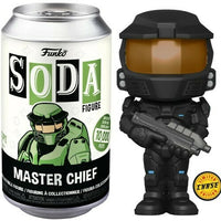 FUNKO SODA! GAMES HALO: BLACK METALLIC MASTER CHIEF (LE 1,600) (CHASE / NOT SEALED) (📌 CONDITION 8.5/9.0)
