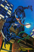 
              MARVEL MASTERPRINTS - VENOM / WOLVERINE / CAPTAIN AMERICA / WAR MACHINE (SET OF 4) (FLEER CORP) (OVERSIZED CARDS) (SIZE 6.5 X 10) (1994)
            