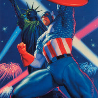 MARVEL MASTERPRINTS - VENOM / WOLVERINE / CAPTAIN AMERICA / WAR MACHINE (SET OF 4) (FLEER CORP) (OVERSIZED CARDS) (SIZE 6.5 X 10) (1994)