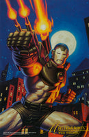 
              MARVEL MASTERPRINTS - VENOM / WOLVERINE / CAPTAIN AMERICA / WAR MACHINE (SET OF 4) (FLEER CORP) (OVERSIZED CARDS) (SIZE 6.5 X 10) (1994)
            