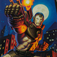 MARVEL MASTERPRINTS - VENOM / WOLVERINE / CAPTAIN AMERICA / WAR MACHINE (SET OF 4) (FLEER CORP) (OVERSIZED CARDS) (SIZE 6.5 X 10) (1994)
