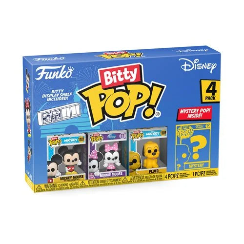 FUNKO BITTY POP! MICKEY MOUSE (4-PACK) (DISNEY) (MYSTERY POP INSIDE)