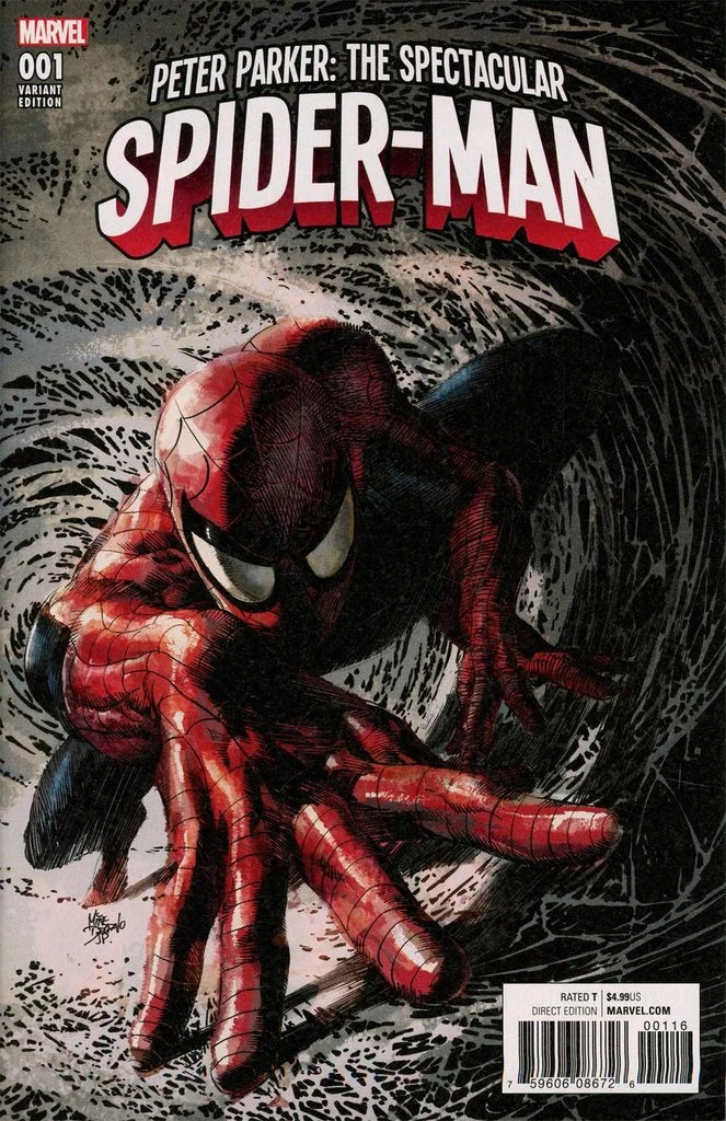 MARVEL COMICS PETER PARKER: THE SPECTACULAR SPIDER-MAN VOL. 1 ISSUE #1 (MIKE DEODATO JR. PARTY VARIANT COVER) (1ST FULL APPEARANCE OF TERESA PARKER IN A STANDARD COMIC) (AUG 2017) (🔑 KEY ISSUE) (📌 CONDITION 9.5)
