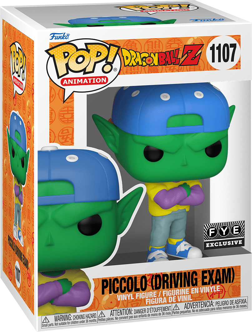FUNKO POP! ANIMATION DRAGON BALL Z: PICCOLO (DRIVING EXAM) #1107 (FYE EXCLUSIVE STICKER) (📌CONDITION 9.5)