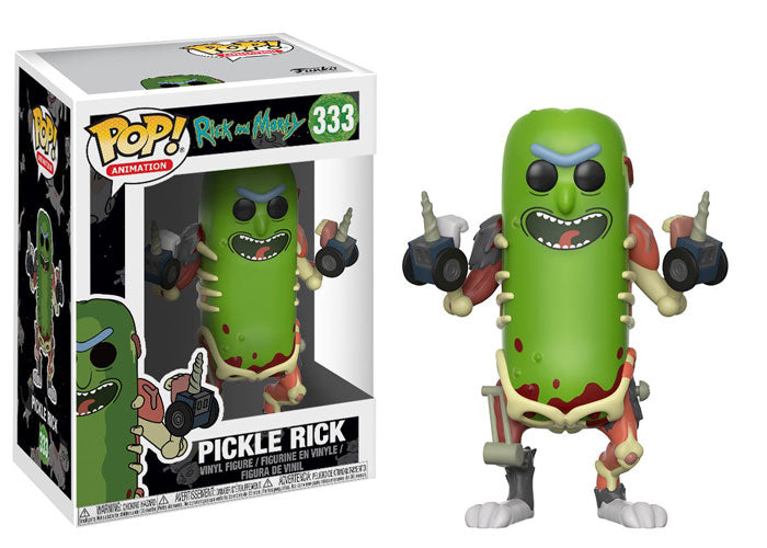 FUNKO POP! ANIMATION RICK & MORTY: PICKLE RICK #333 (📌CONDITION 9.0/9.5)