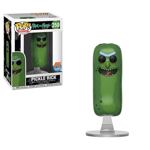 FUNKO POP! ANIMATION RICK AND MORTY: PICKLE RICK (NO LIMBS) #350 (PREVIEWS EXCLUSIVE STICKER) (📌CONDITION 9.0/9.5)