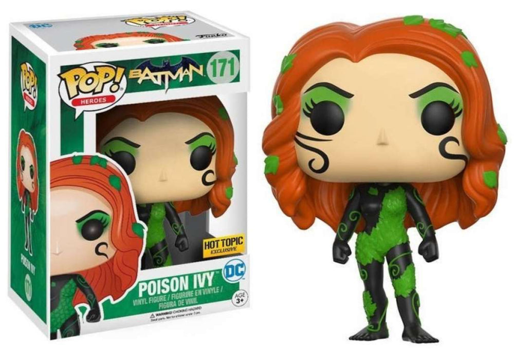 FUNKO POP! DC HEROES BATMAN: POISON IVY #171 (HOT TOPIC EXCLUSIVE STICKER) (📌 CONDITION 6.5/7.0)