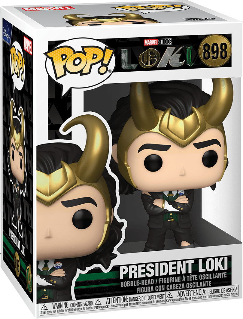 FUNKO POP! MARVEL LOKI TV SHOW: PRESIDENT LOKI #898 (📌CONDITION 9.5)