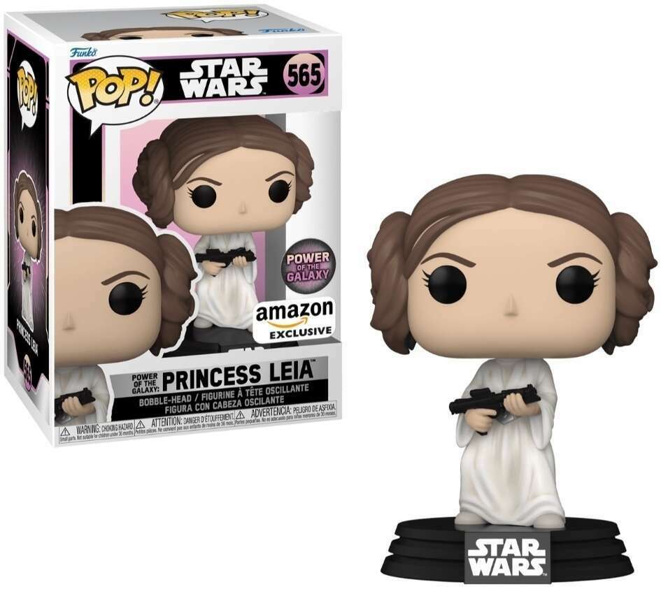 FUNKO POP! STAR WARS PRINCESS LEIA (POWER OF THE GALAXY) #565 (AMAZON EXCLUSIVE STICKER)