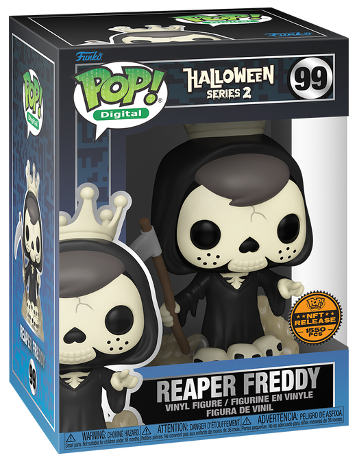 FUNKO POP! DIGITAL FREDDY FUNKO: REAPER FREDDY #99 (NFT LEGENDARY / LE 1550) (HALLOWEEN SERIES 2) (📌 CONDITION 9.5)