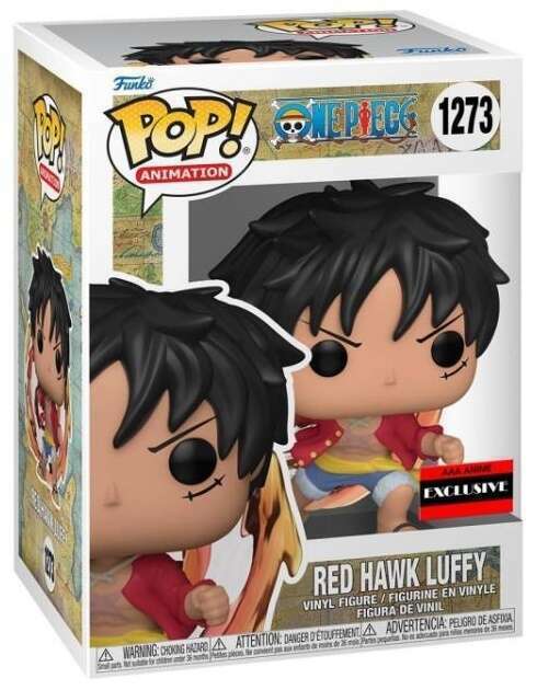 RED HAWK LUFFY #1273 (AAA EXCLUSIVE STICKER) (ONE PIECE) FUNKO POP