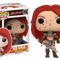 FUNKO POP! DC HEROES DYNAMITE ENTERTAINMENT: BLOODY RED SONJA #158 (PREVIEWS EXCLUSIVE STICKER) (📌 CONDITION 8.5/9.0)