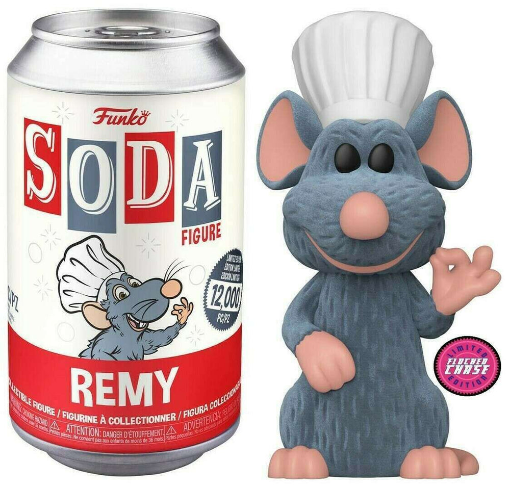 FUNKO SODA FIGURE! DISNEY RATATOUILLE: FLOCKED REMY (LE 2,000) (CHASE/NOT SEALED) (BOXLUNCH EXCLUSIVE) (📌CONDITION 9.5)