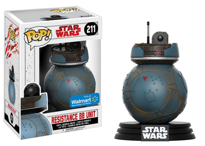 FUNKO POP! STAR WARS RESISTANCE BB UNIT #211 (WALMART EXCLUSIVE STICKER) (📌CONDITION 7.5)