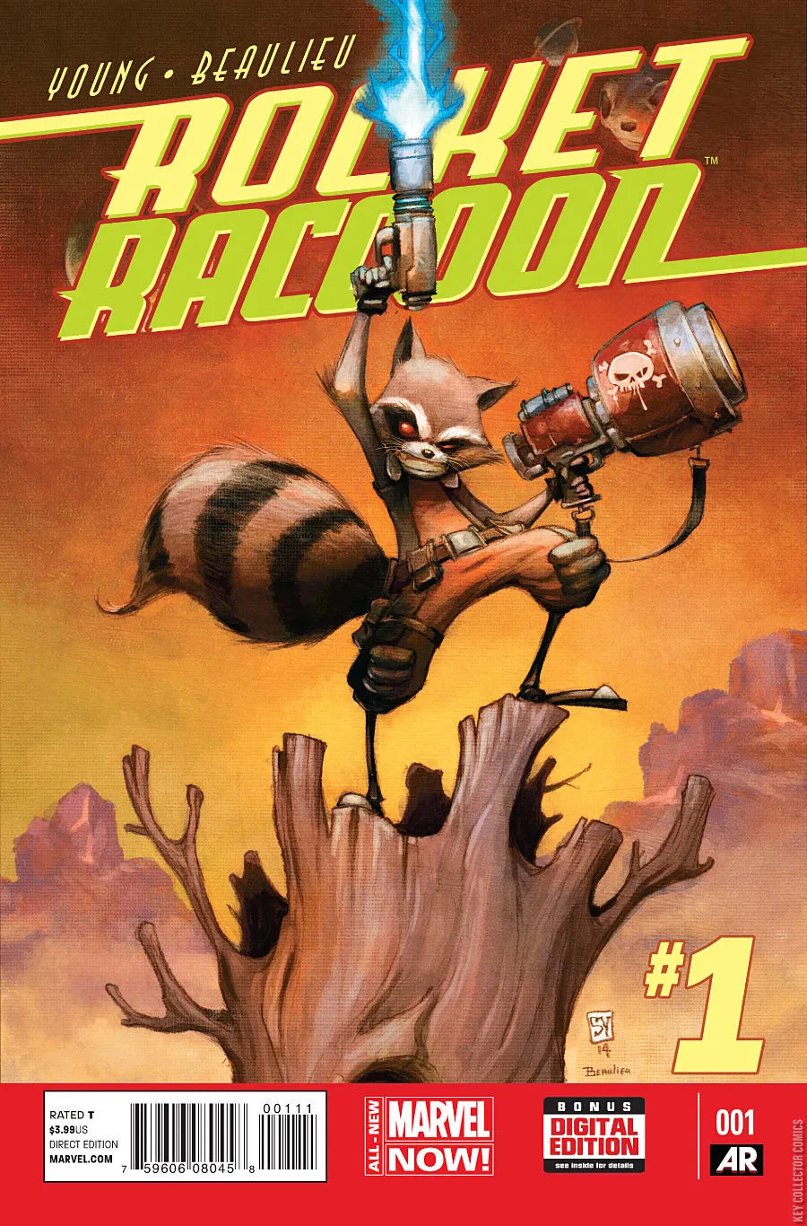 MARVEL COMICS ROCKET RACCOON VOL. 1 ISSUE #1 (1ST PRINT) (SKOTTIE YOUNG COVER) (SEPT 2014) (📌 CONDITION 8.5/9.0)