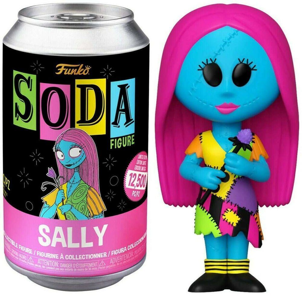 FUNKO SODA! MOVIES THE NIGHTMARE BEFORE CHRISTMAS: SALLY (BLACKLIGHT / BLUE) (LE 10,500) (COMMON / NOT SEALED) (📌 CONDITION 9.5)