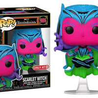 FUNKO POP! MARVEL WANDA VISION: BLACKLIGHT SCARLET WITCH WITH DARKHOLD #986 (TARGET EXCLUSIVE STICKER)