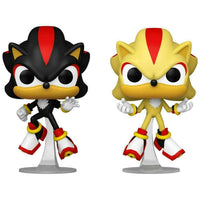 FUNKO POP! GAMES SONIC THE HEDGEHOG: GLOW SHADOW & SUPER SHADOW (2-PACK) (GAMESTOP EXCLUSIVE STICKER) (📌CONDITION 9.5)