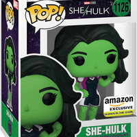 FUNKO POP! MARVEL SHE-HULK IN SUPER SUIT #1126 (GLOW) (AMAZON EXCLUSIVE STICKER)