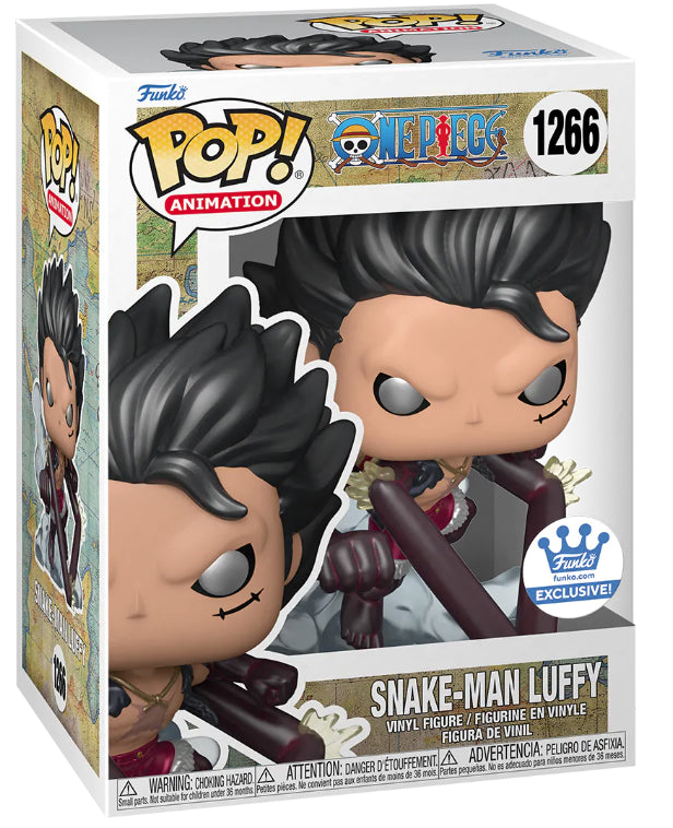 one piece funko pop gear 4 Funko Pop! Snake-Man Luffy One Piece #1266 [Metallic Exclusive]