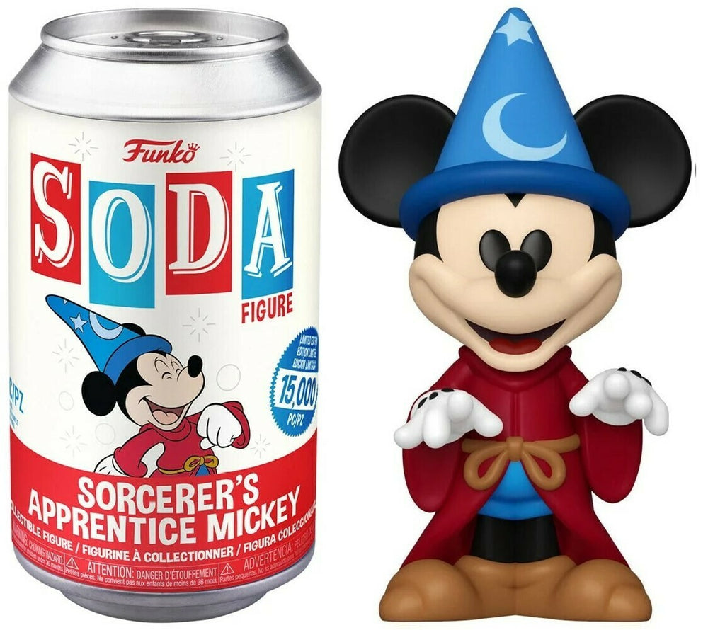 FUNKO SODA! DISNEY FANTASIA: SORCERER'S APPRENTICE MICKEY MOUSE (LE 12,500) (COMMON / NOT SEALED) (📌 CONDITION 8.5/9.0)
