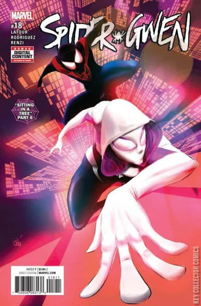MARVEL COMICS SPIDER-GWEN VOL. 2 ISSUE #18 (1ST APPEARANCE OF SPIDER-BOY & SPIDER-GIRL) (MAY 2017) (🔑KEY ISSUE) (📌 CONDITION 9.0/9.5)