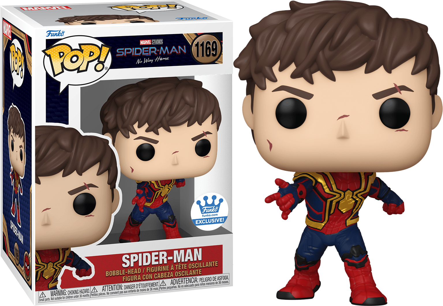 高感度ショップで2023年売れたブランド SPIDER-MAN #1169 (SCARS) (UNMASKED) (FUNKO-SHOP EXCLUSIVE アメコミ