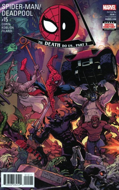 MARVEL COMICS SPIDER-MAN / DEADPOOL ISSUE #15 (REGULAR REILLY BROWN COVER) (MAY 2017)