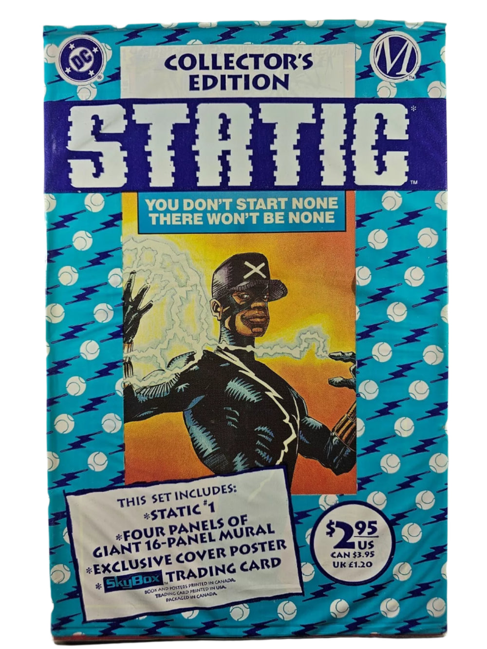 DC COMICS STATIC VOL. 1 ISSUE #1 (COLLECTORS EDITION / SEALED POLYBAGGED) (1ST APPEARANCE OF STATIC SHOCK & HOTSTREAK) (JUNE 1993) (🔑 KEY ISSUE) (📌 CONDITION 9.5)
