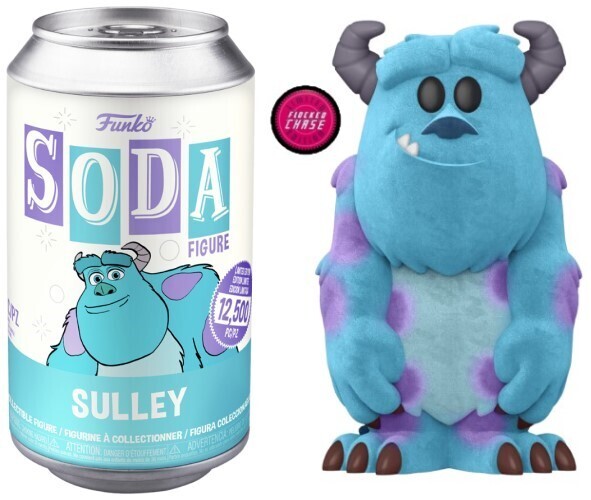 FUNKO SODA FIGURE! DISNEY MONSTERS INC: FLOCKED SULLEY (LE 2,000) (CHASE/NOT SEALED) (📌CONDITION 9.5)