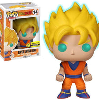 FUNKO POP! ANIMATION DRAGON BALL Z: GLOW SUPER SAIYAN GOKU #14 (ENTERTAINMENT EARTH EXCLUSIVE STICKER) (📌CONDITION 9.5)