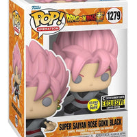 FUNKO POP! ANIMATION DRAGON BALL SUPER: GLOW SUPER SAIYAN ROSE GOKU BLACK W/ SCYTHE #1279 (ENTERTAINMENT EARTH EXCLUSIVE STICKER) (📌 CONDITION 9.5)