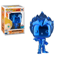 FUNKO POP! ANIMATION DRAGON BALL Z: SUPER SAIYAN VEGETA (BLUE CHROME) #154 (2018 NYCC/TOY TOKYO EXCLUSIVE STICKER) (📌CONDITION 9.0/9.5)