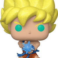 FUNKO POP! ANIMATION DRAGON BALL Z: SUPER SAIYAN GOKU WITH KAMEHAMEHA #948 (DIAMOND) (HOT TOPIC EXCLUSIVE STICKER) (📌CONDITION 9.0/9.5)
