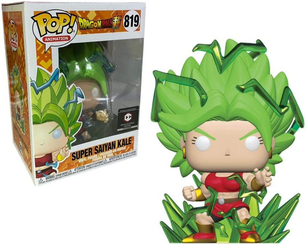 FUNKO POP! ANIMATION DRAGON BALL SUPER: SUPER SAIYAN KALE #819 (CHALICE COLLECTIBLES EXCLUSIVE STICKER) (📌CONDITION 8.5/9.0)
