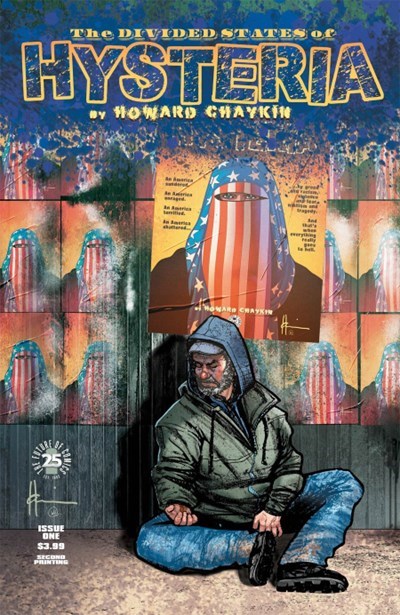 IMAGE COMICS THE DIVIDED STATES OF HYSTERIA VOL. 1 ISSUE #1 (HOWARD CHAYKIN 2ND PRINT VARIANT COVER) (JULY 2017) (📌CONDITION 8.5/9.0)