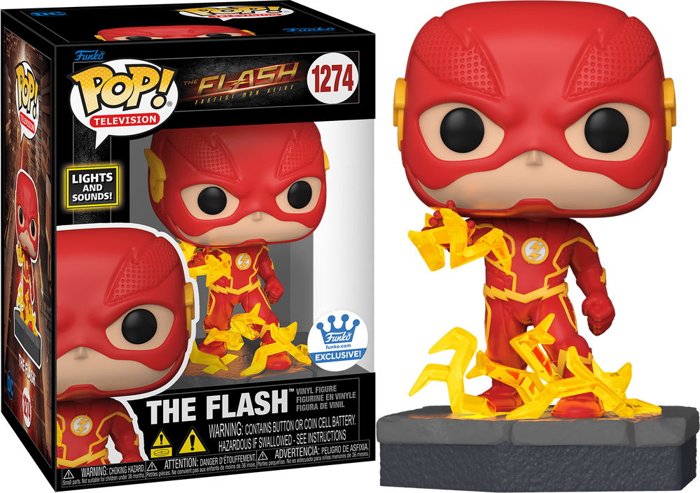 FUNKO POP! TELEVISION DC HEROES THE FLASH #1274 (LIGHTS AND SOUNDS) (FUNKO-SHOP EXCLUSIVE STICKER)