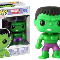 FUNKO POP! MARVEL THE HULK #08 (BOBBLE-HEAD) (NEWER RELEASE/SMALL LETTERING)