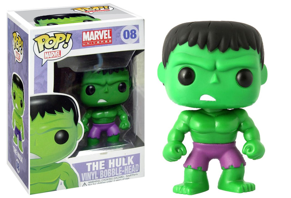 FUNKO POP! MARVEL THE HULK #08 (BOBBLE-HEAD) (NEWER RELEASE/SMALL LETTERING)
