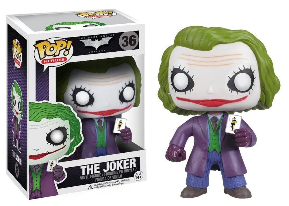 FUNKO POP! DC HEROES THE DARK KNIGHT TRILOGY: THE JOKER #36 (📌 CONDITION 8.5 / 9.0)
