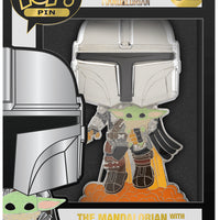 FUNKO POP ENAMEL PIN! STAR WARS: THE MANDALORIAN WITH GROGU #SE