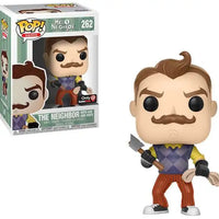 FUNKO POP! GAMES HELLO NEIGHBOR: THE NEIGHBOR W/ AXE & ROPE #262 (GAMESTOP EXCLUSIVE STICKER) (📌 CONDITION 8.5/9.0)