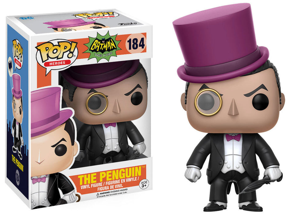 FUNKO POP! DC HEROES BATMAN CLASSIC TV SERIES: THE PENGUIN #184 (📌CONDITION 8.5/9.0)