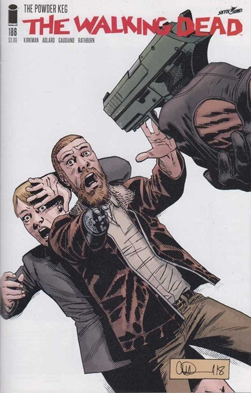 IMAGE COMICS THE WALKING DEAD ISSUE #186 (DEATH OF DWIGHT) (CHARLIE ADLARD AND DAVE STEWART COVER) (DEC 2018)