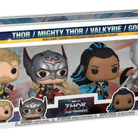THOR / MIGHTY THOR / VALKYRIE / GORR (4-PACK) (WALMART EXCLUSIVE STICKER) (LOVE AND THUNDER) FUNKO POP