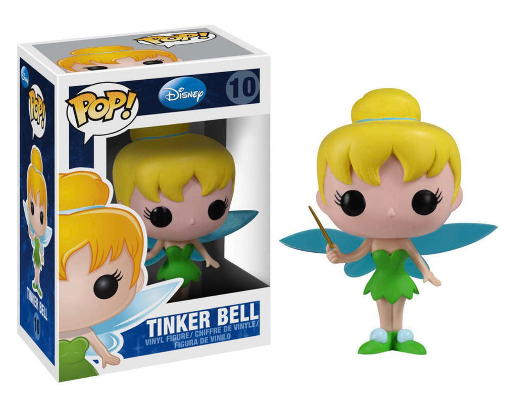 FUNKO POP! DISNEY PETER PAN: TINKER BELL #10 (BLUE DISNEY LOGO) (📌CONDITION 7.0)