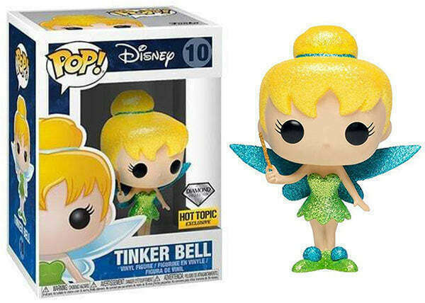 FUNKO POP! DISNEY PETER PAN: TINKER BELL (DIAMOND) #10 (HOT TOPIC EXCLUSIVE STICKER) (📌CONDITION 8.5/9.0)