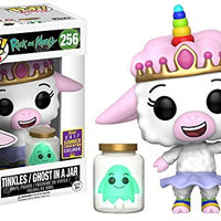 FUNKO POP! ANIMATION RICK AND MORTY: GLOW TINKLES / GHOST IN A JAR #256 (2017 SUMMER CONVENTION STICKER) (📌CONDITION 8.5/9.0)